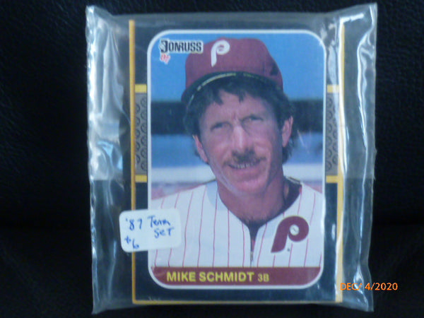 Baseball Cards- 1987 Donruss- Philadelphia Phillies Team Set -