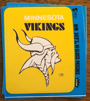 NFL 1979 Fleer Football Hi-Gloss Patch- Classic Minnesota Vikings Logo