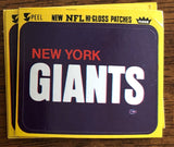 NFL 1979 Fleer Football Hi-Gloss Patch-NY Giants Classic Helmet  Both