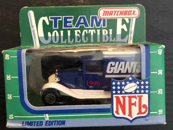 Football Collectible: Matchbox Car -1990 NY Giants Football Team Collectible Limited Edition NFL-90-9