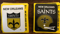 NFL 1979 Fleer Football Hi-Gloss Patch- Classic New Orleans Saints Helmet & Logo
